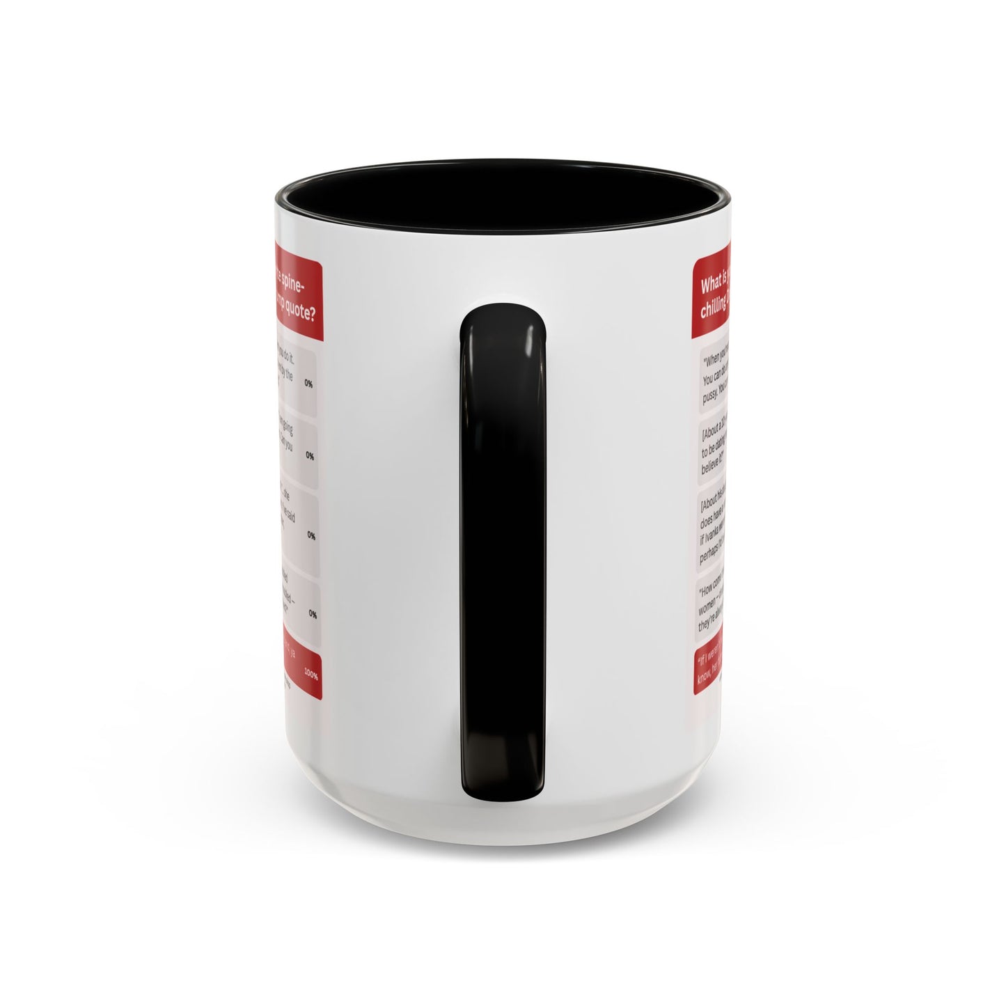 SPINE-CHILLING PERVERT POLL: TRUMP MUG
