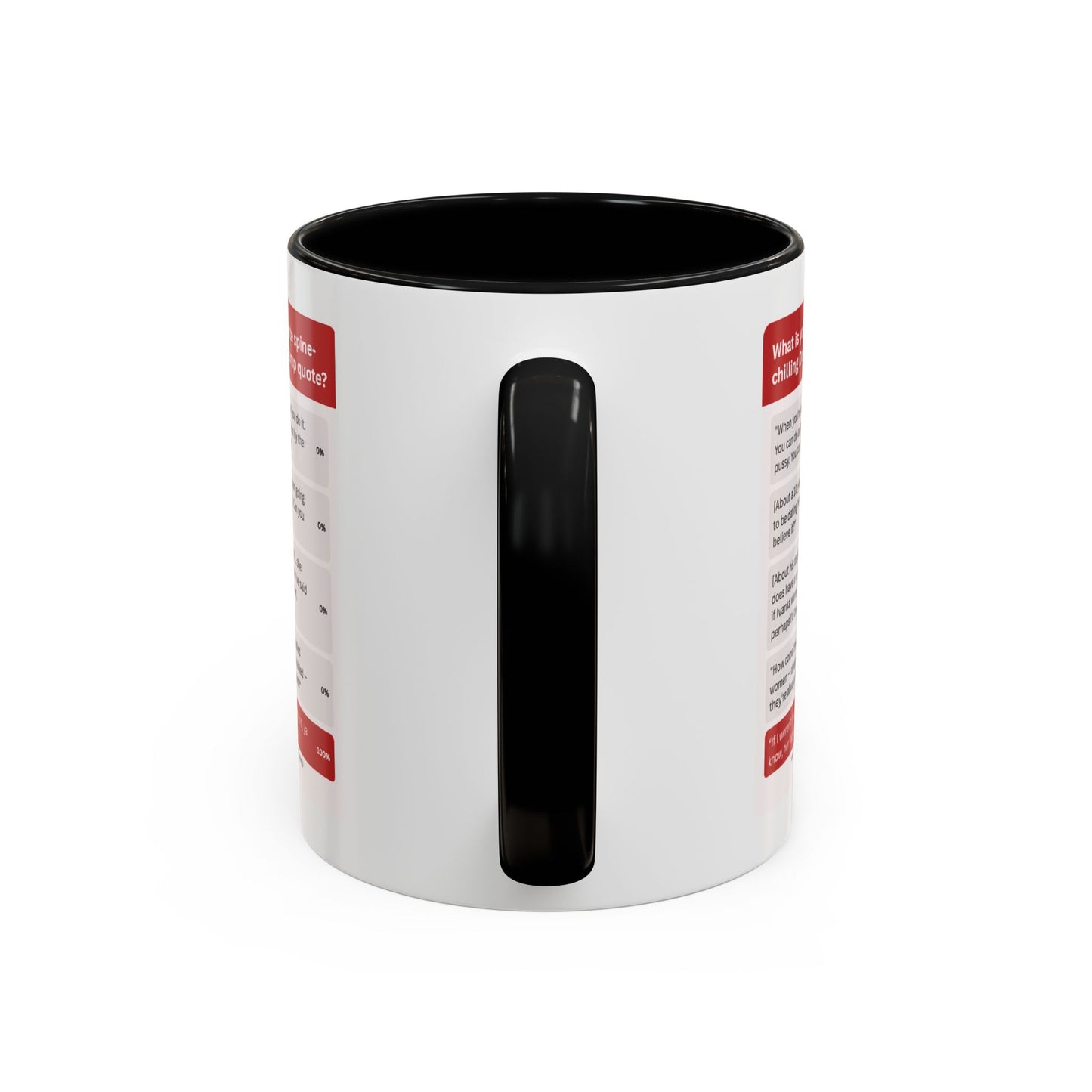 SPINE-CHILLING PERVERT POLL: TRUMP MUG