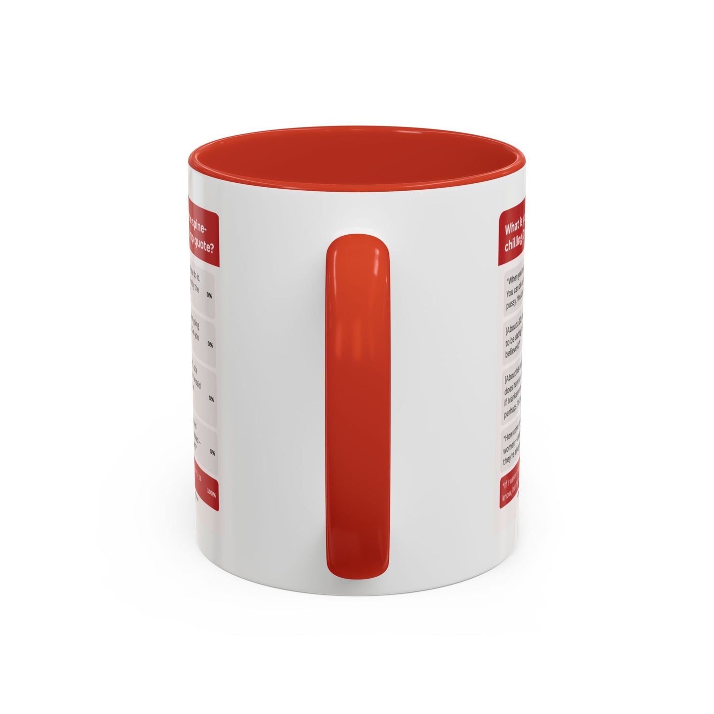 SPINE-CHILLING PERVERT POLL: TRUMP MUG